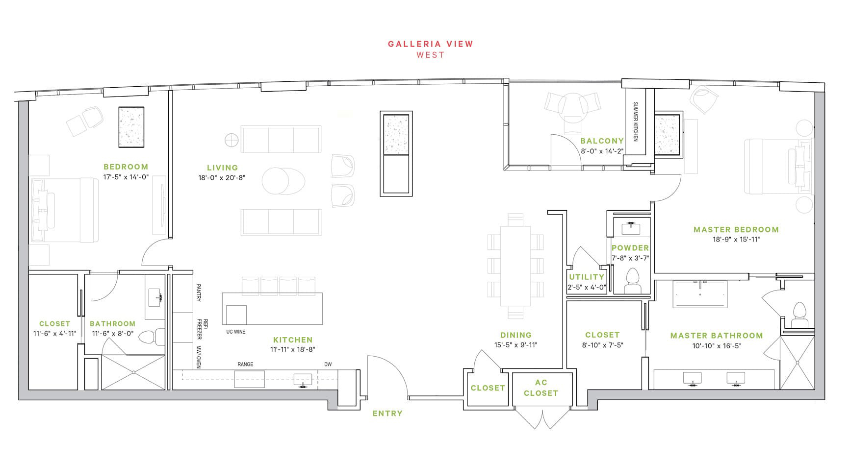 Lamar Luxury Condominium Condo Floorplan