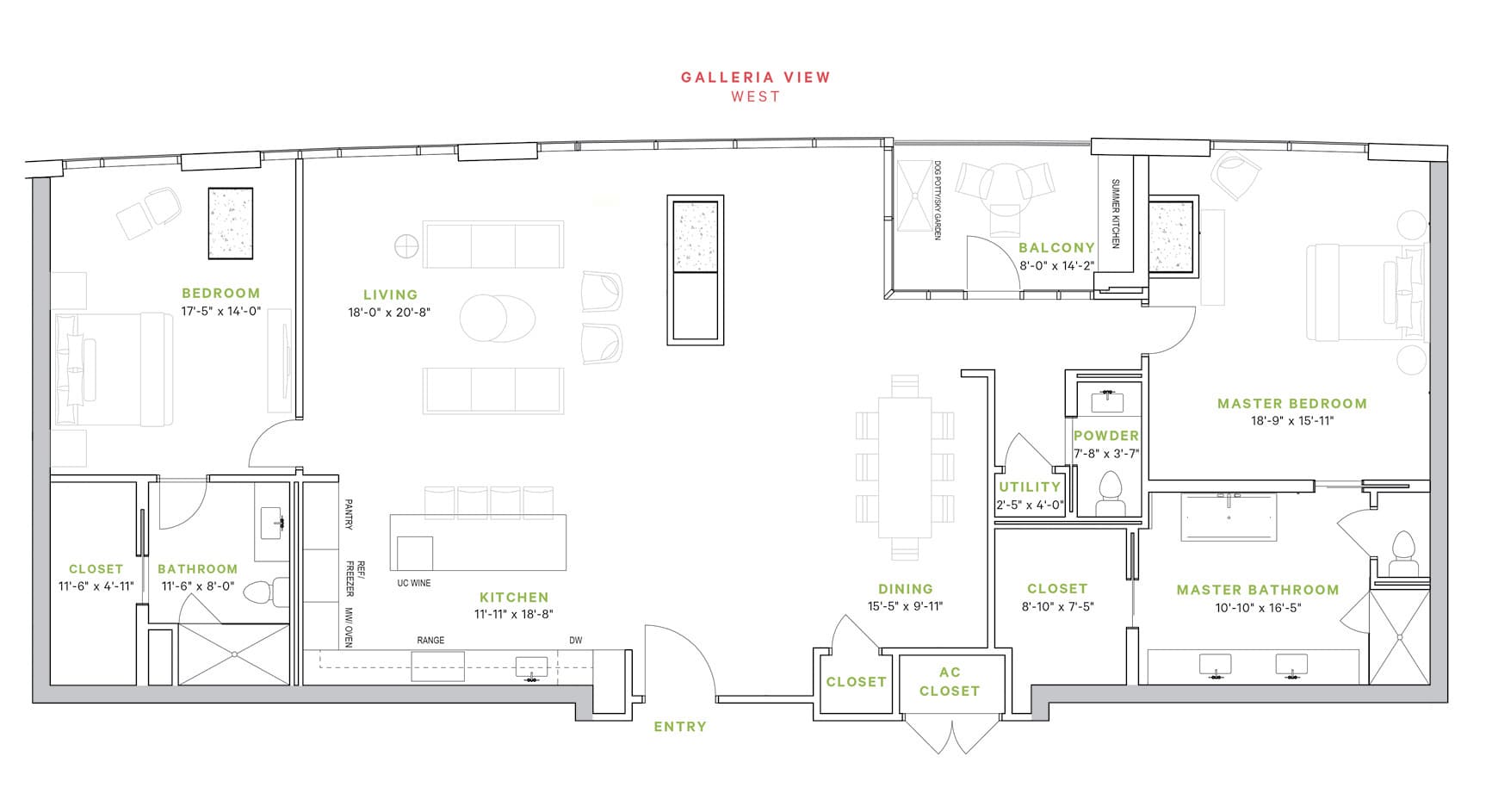 Lamar Luxury Condominium Condo Floorplan