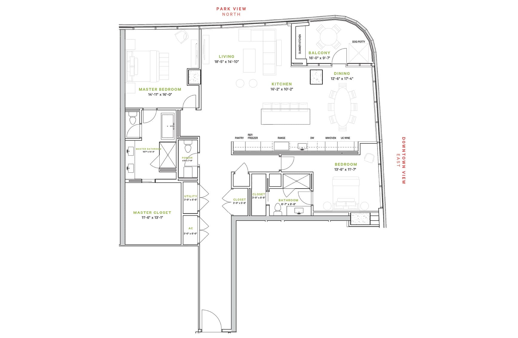 Residences At The Allen Sage Condo Floorplan